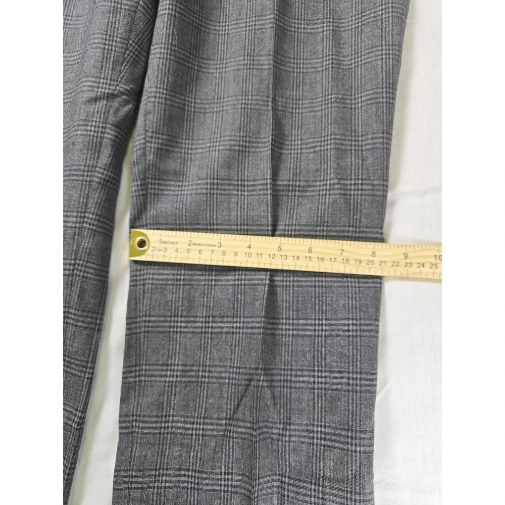 Banana‎ Republic Pants Mens 34x30 Gray Plaid Wool Heritage Super 110s Trousers